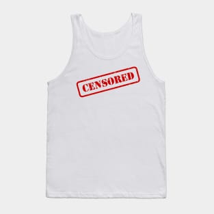 Censored Rubber Stamp Tank Top